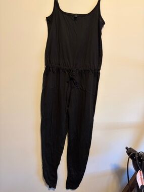 Pick 2 for $20 - Collection B Black Sleeveless Jumpsuit with Drawstring Waist
